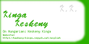 kinga keskeny business card